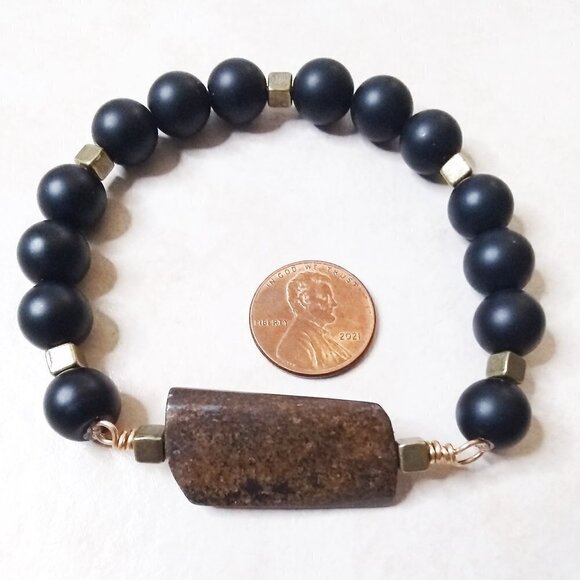 Twisted 2! Masculine Vibes! Stretch Bracelet! Gender Fluid Unisex  LGBTQ  7-7.5" - Picture 5 of 6